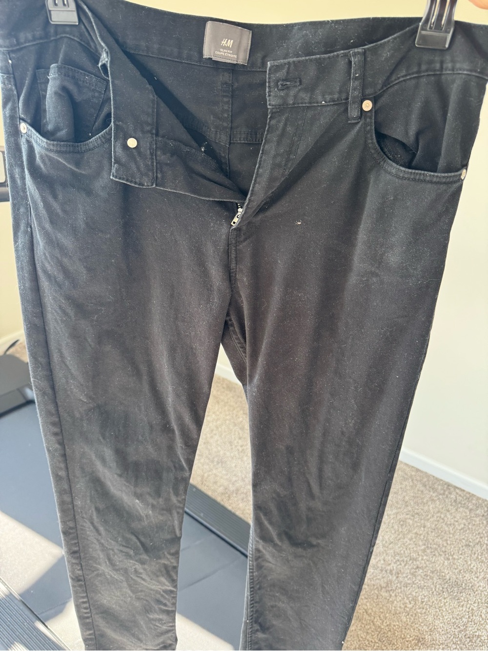H&M Men’s Black Slim Pants